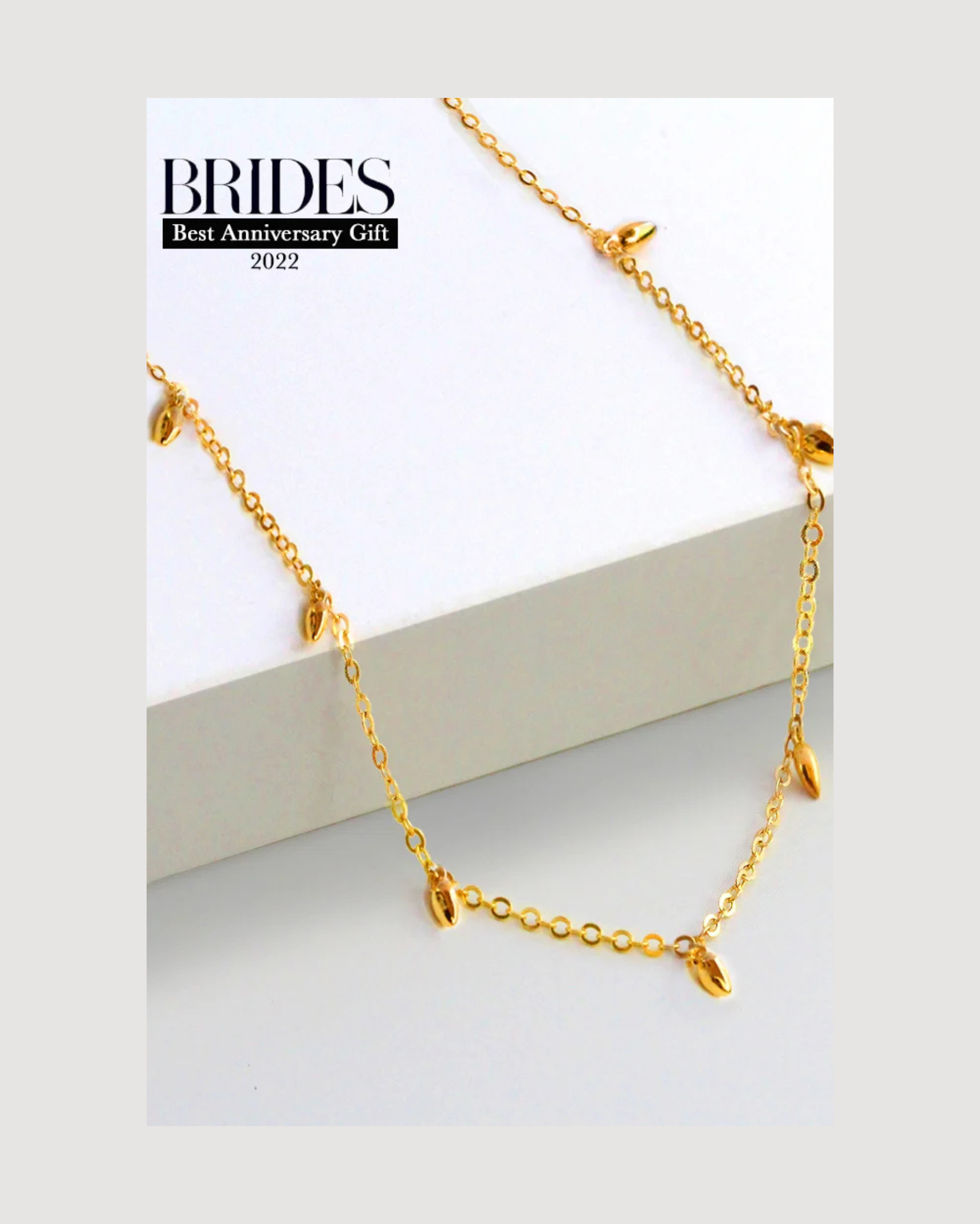 RICE Bead Chain Minimalist Necklace