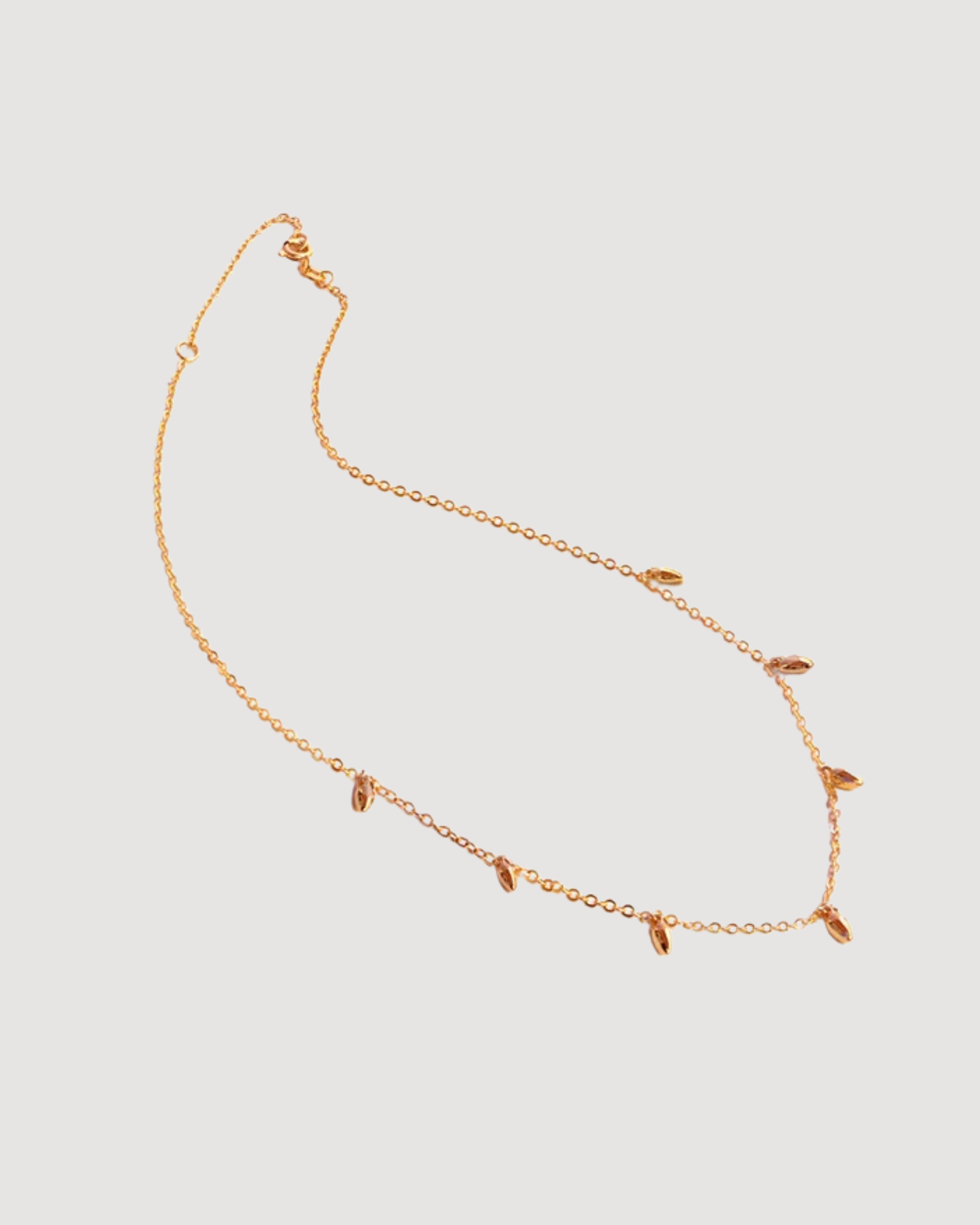 RICE Bead Chain Minimalist Necklace