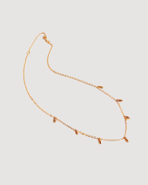 RICE Bead Chain Minimalist Necklace