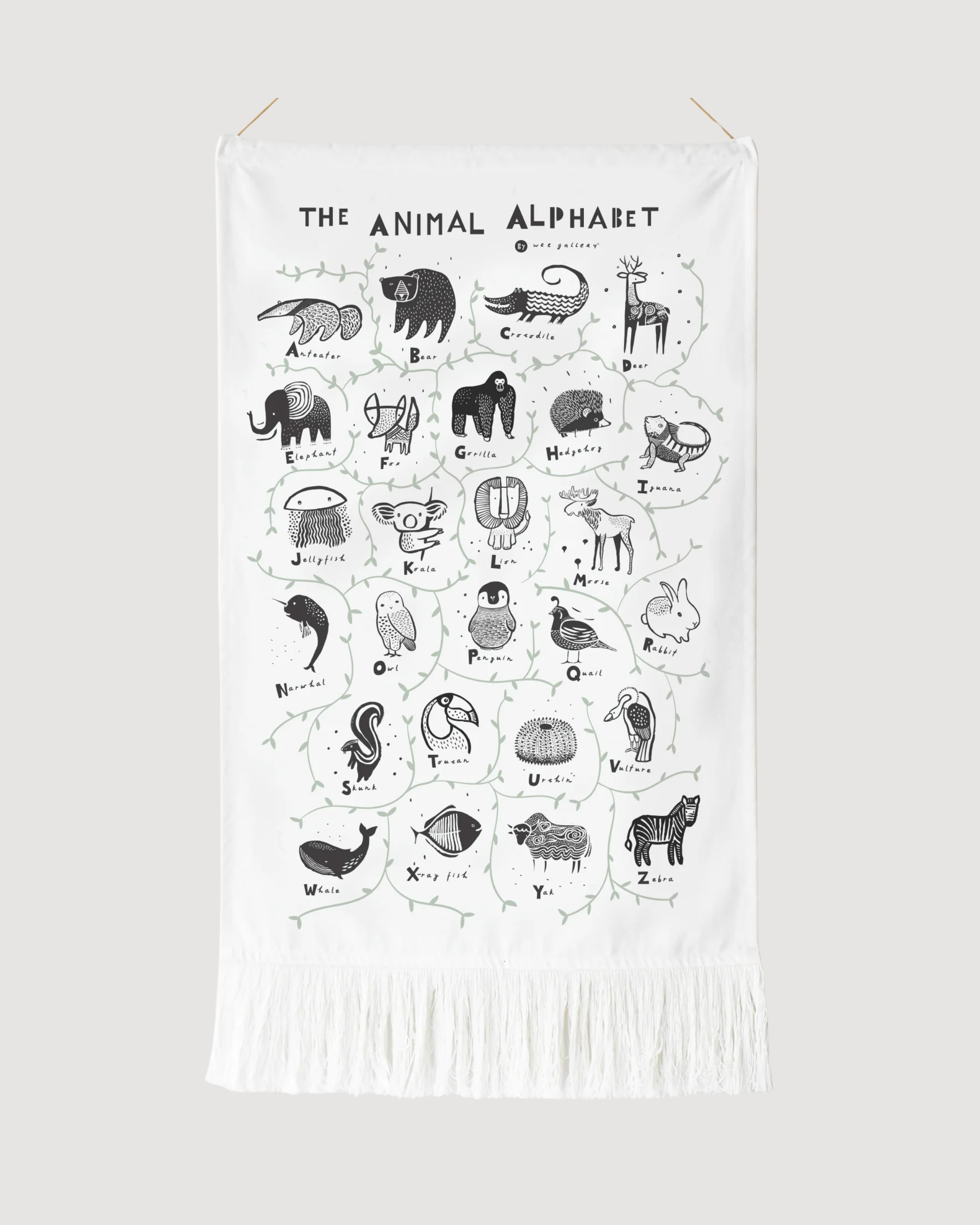 Animal Alphabet Tapestry