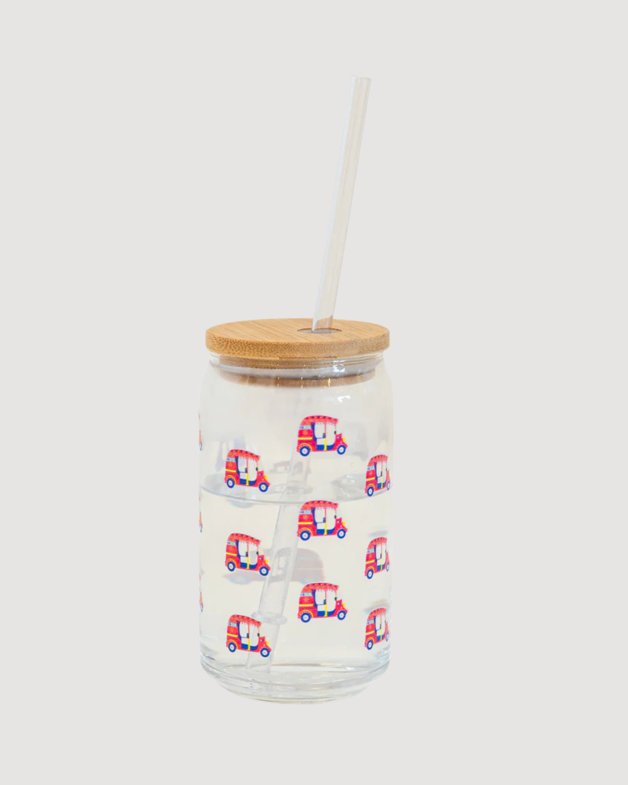 Pink Auto Glass Tumbler – A Bold, Playful Sip of Culture