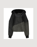 Han Patchwork Double Fleece Layer Hoodie