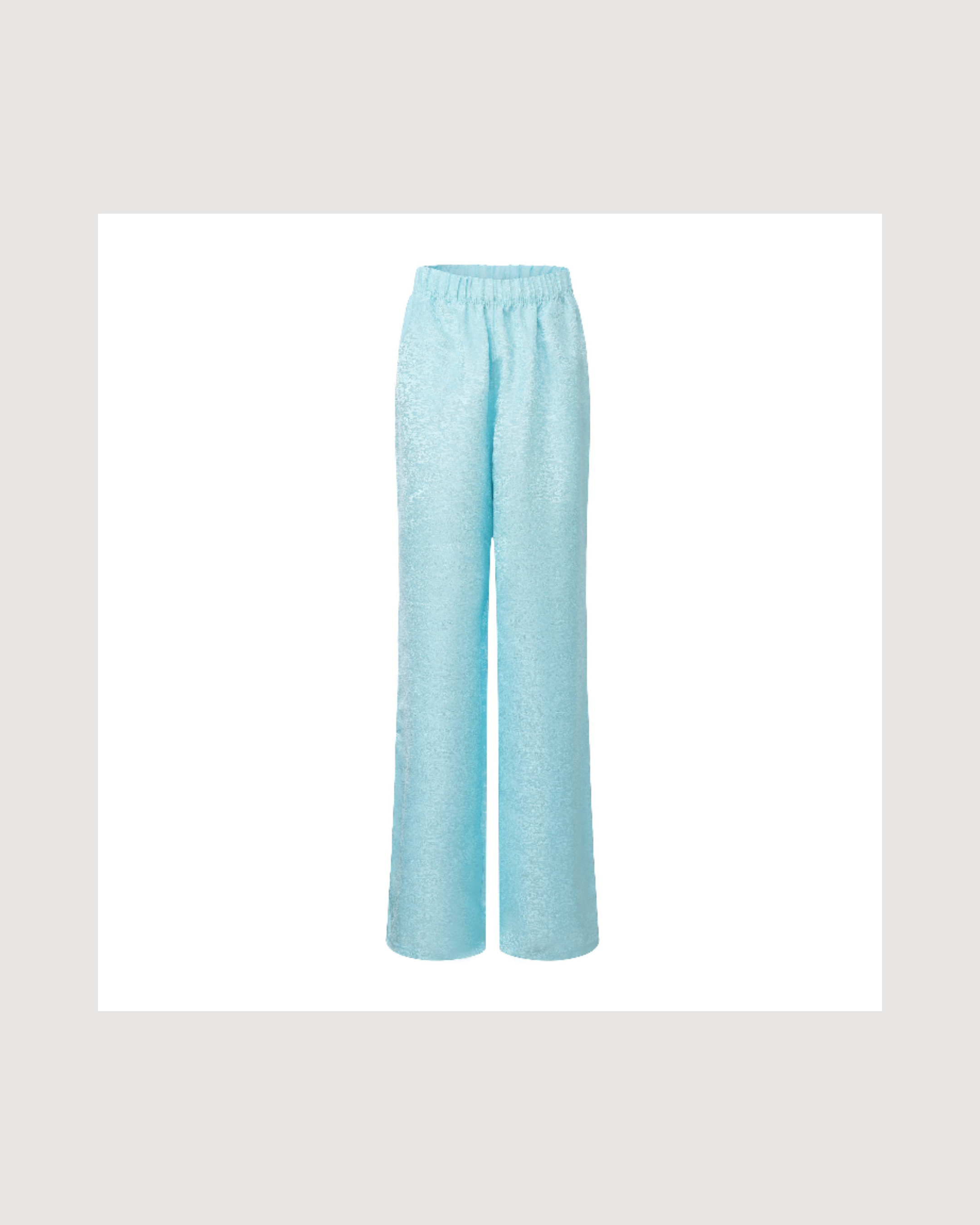 Fu Brocade Wide Leg Track Pants Elixir Blue