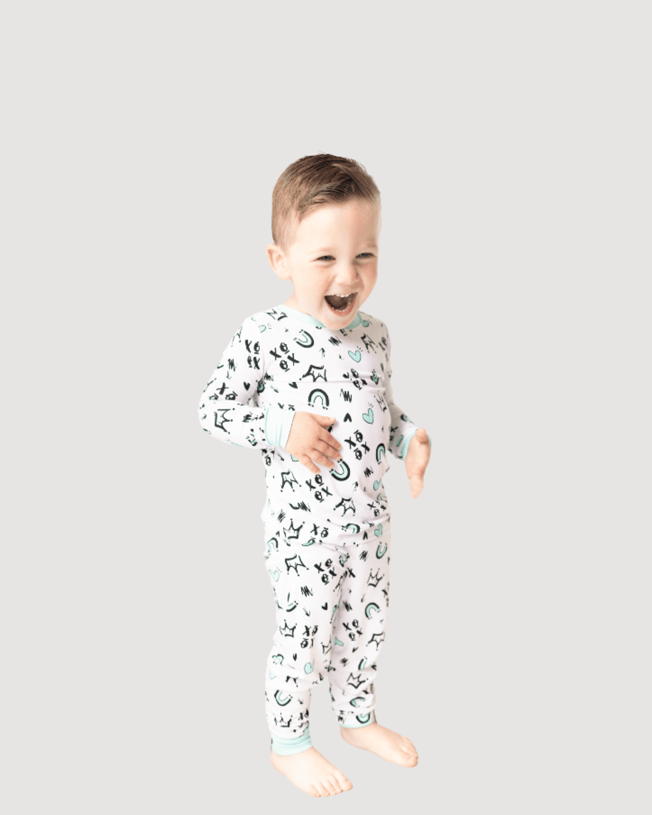 Two Piece Pajamas in Love & Art