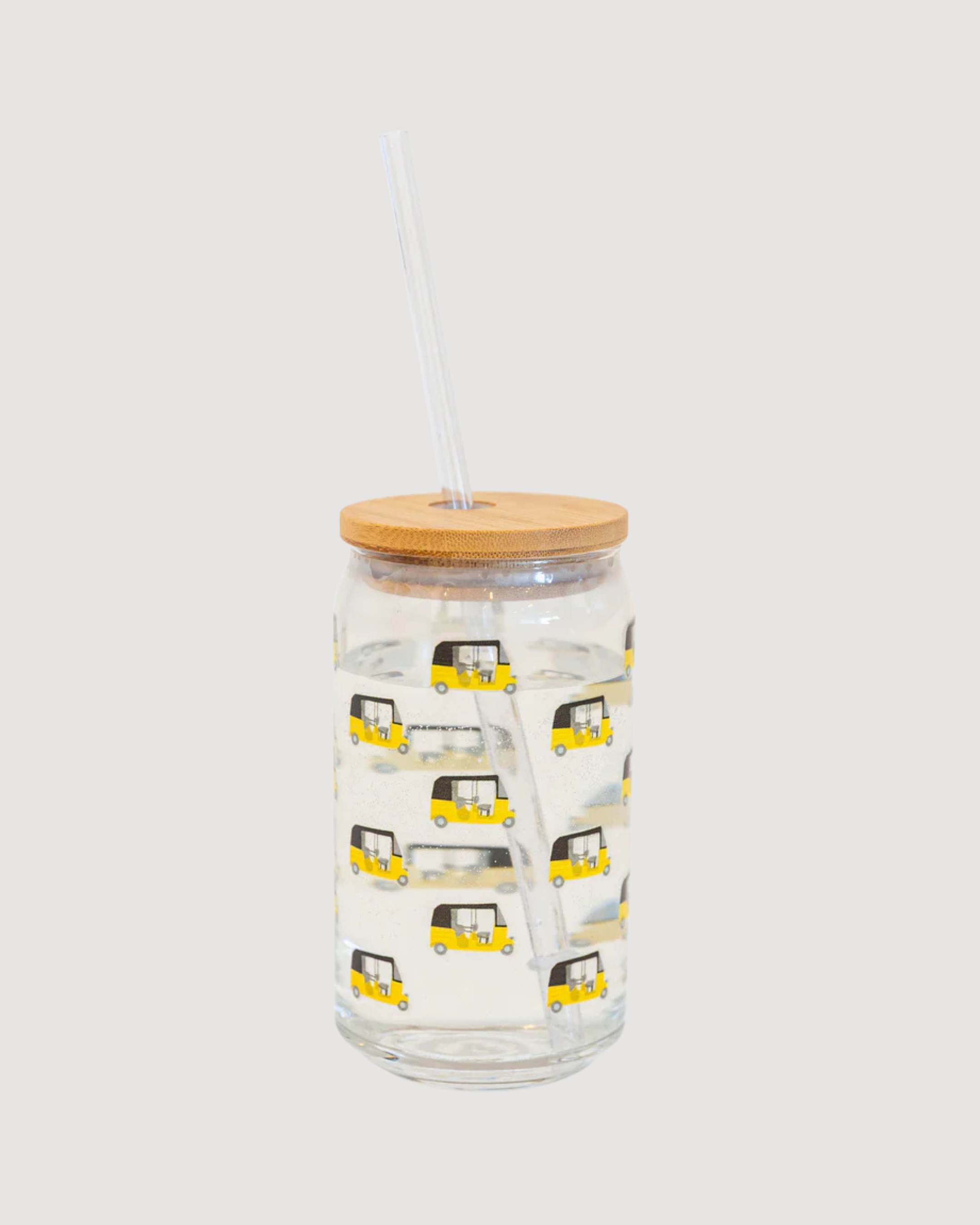 Classic Auto Glass Tumbler – Sip in Style with a Playful Twist