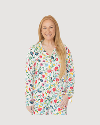 Adult Long Sleeve Button-Down Top – Zahra