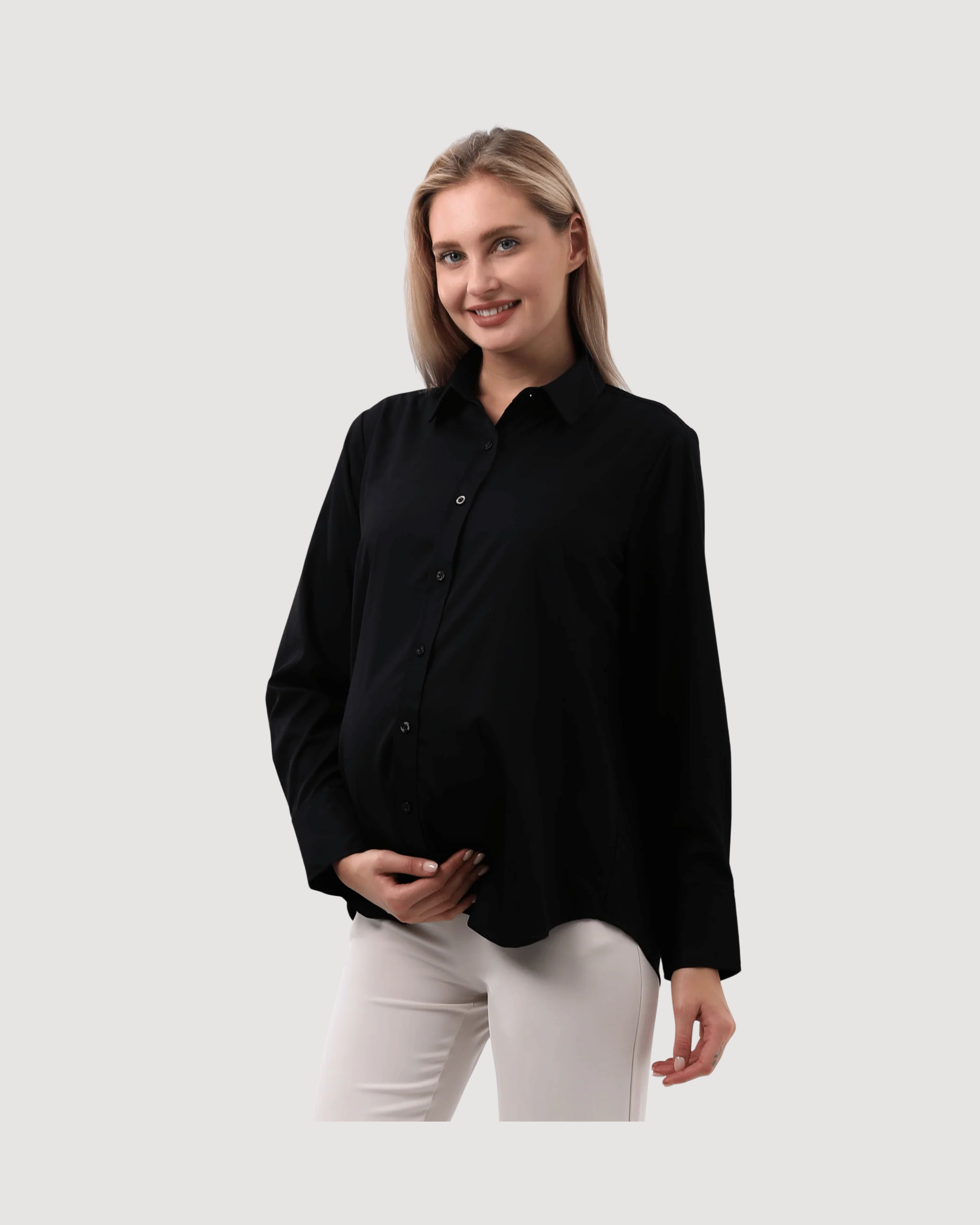 Classic Button Down Maternity Shirt