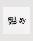 Asian Girl Power Bubble Pins