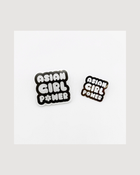 Asian Girl Power Bubble Pins
