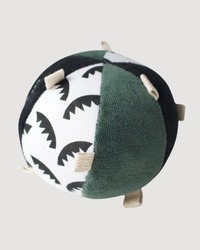 Taggy Ball with Rattle - Jungle Leaves