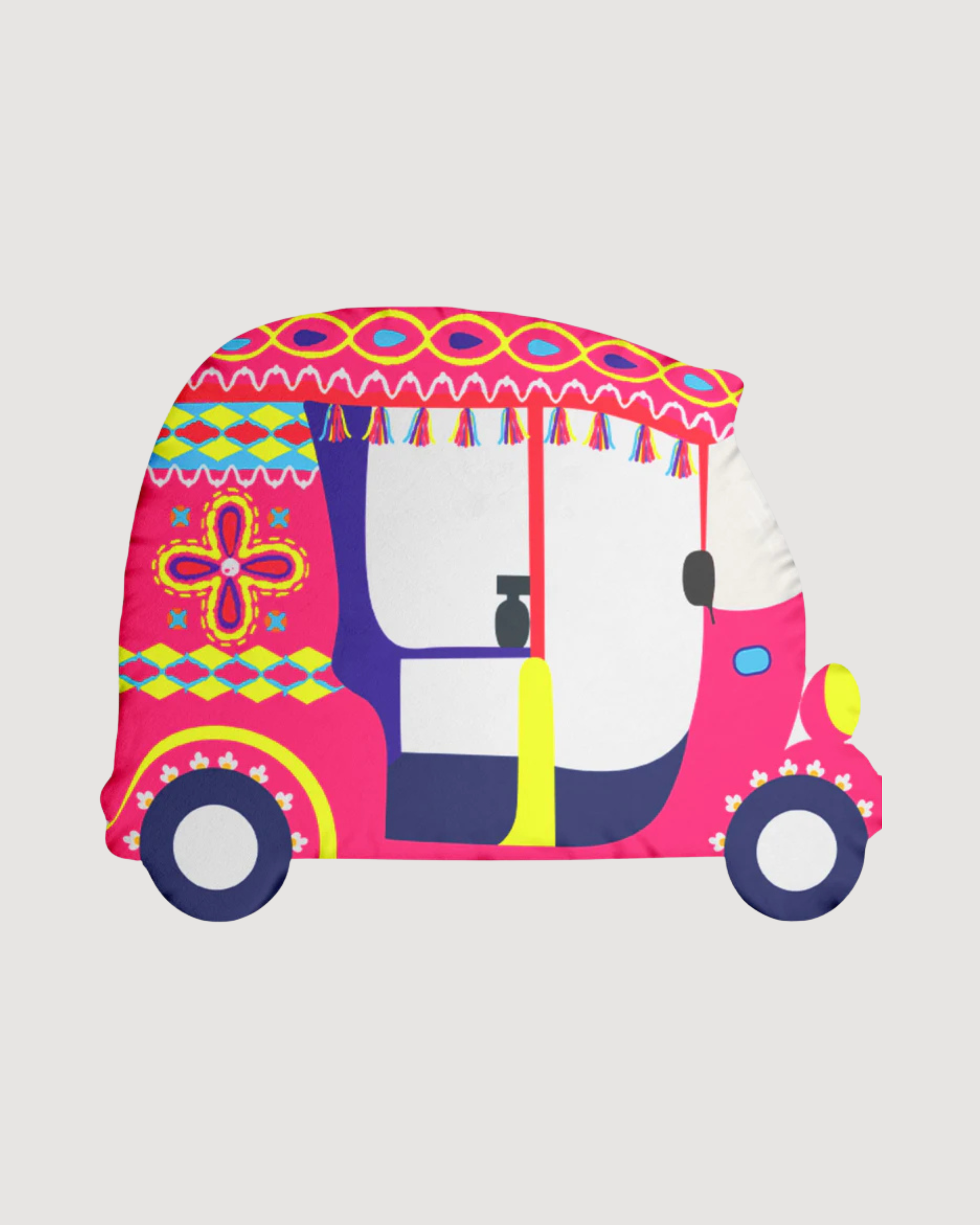 Pink Autos Custom-Shaped Pillow