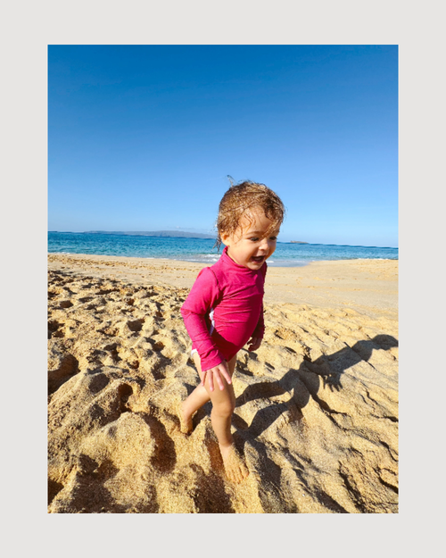 Lola One Piece Kids Swimsuit, Pitaya - CULTR