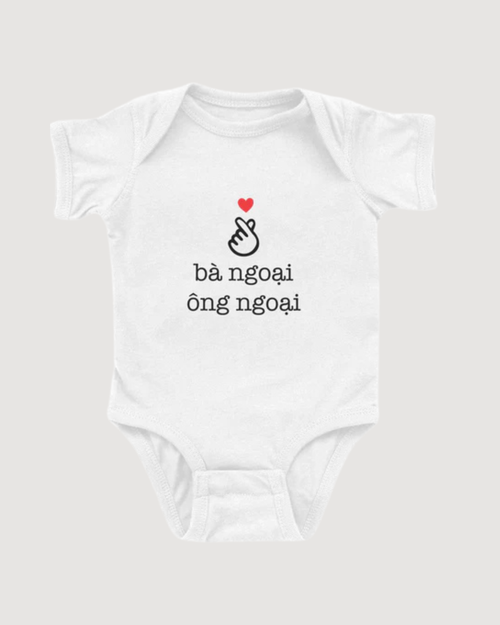 Love Grandma & Grandpa Vietnamese Onesie (Maternal)