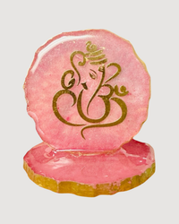 Resin Ganesha in Agate Texture -Perfect Return Gifts for Ganesh Chathurthi/Diwali/Puja