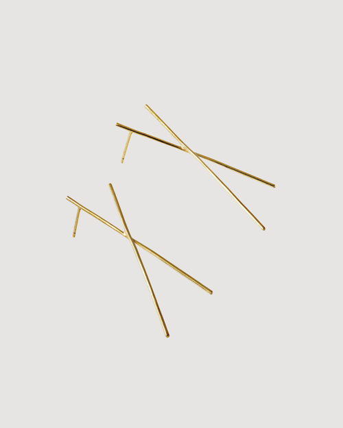 CHOPSTICK Long Earrings | Sterling Silver