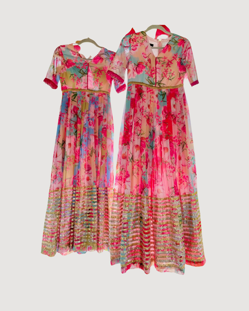 Floral burst gown