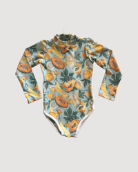 Lola One Piece Kids Swimsuit - Papaya