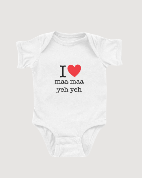 I ♡ Grandma & Grandpa Cantonese Onesie (Paternal)