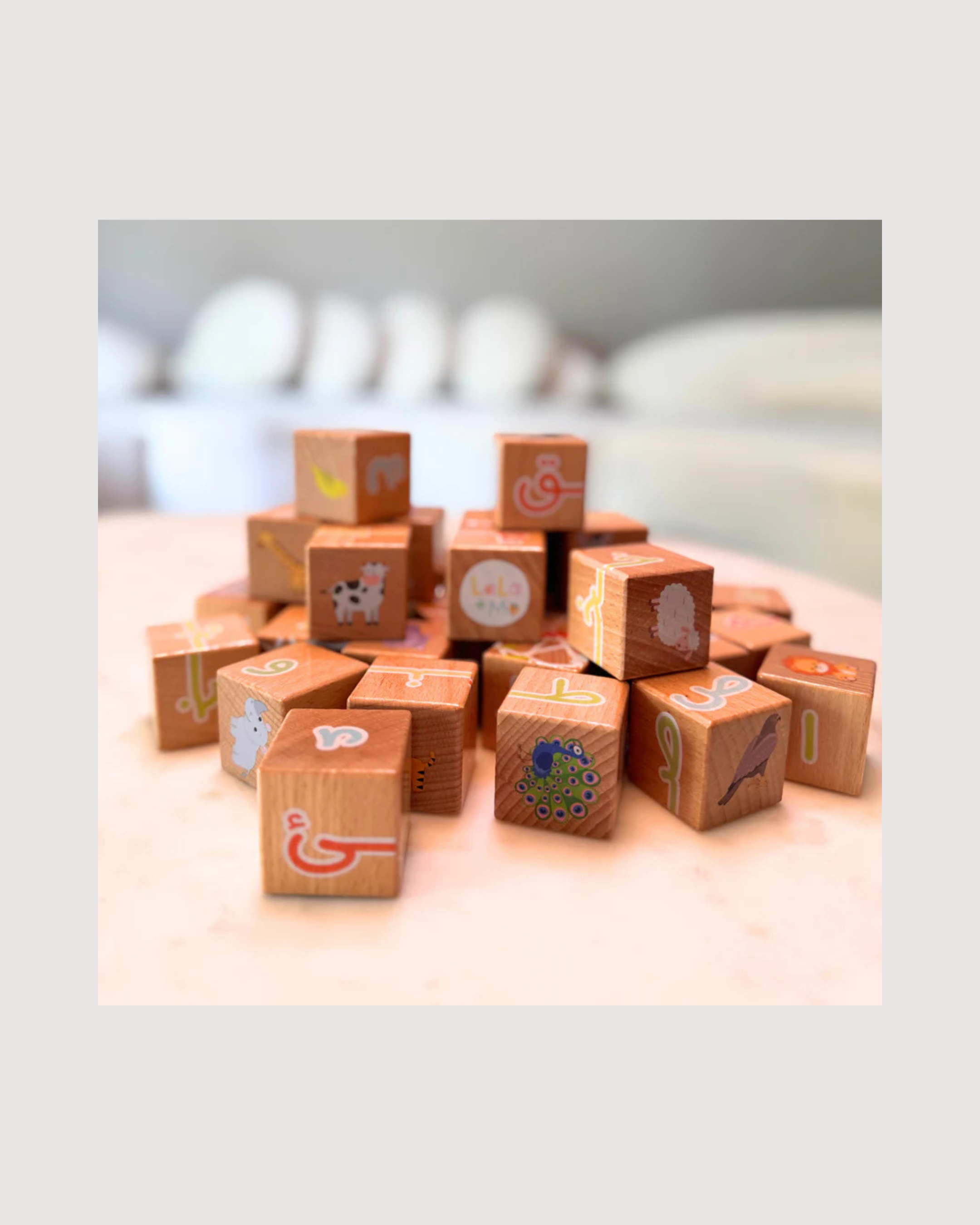 My First ARABIC ALPHABET Blocks with Dry Erase Activity Cards