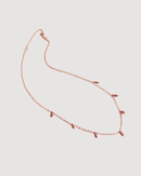 RICE Bead Chain Strand Necklace | 18K Rose Gold Over Sterling Silver