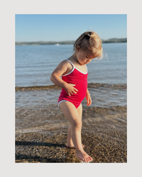 Millie One Piece Kids Swimsuit - Pitaya