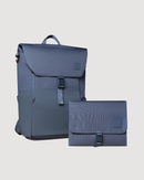 Everyday Diaper Backpack & Changing Wallet Bundle / Dusky Blue