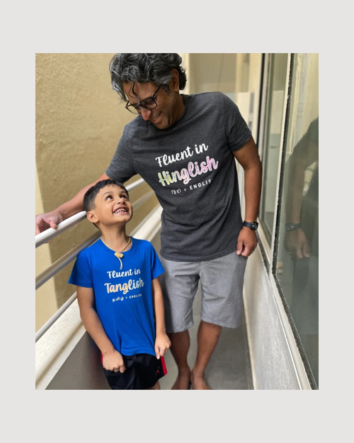 Tanglish | Tamil - English Shirt | Bilingual T-Shirt | Tanglish Tee | Kids - Adults | தமிழ்
