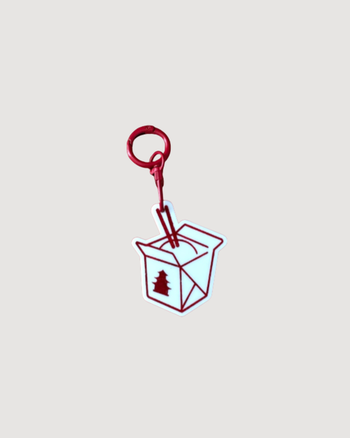 Takeout Box Keychain & Bag Charm