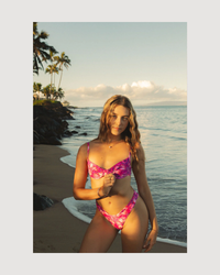 Lily Bikini Bottoms - Hibiscus Hunny