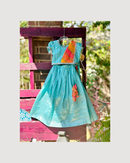 Radiant Waves lehenga set - Kids