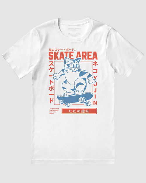 Skate Area Cat T-Shirt