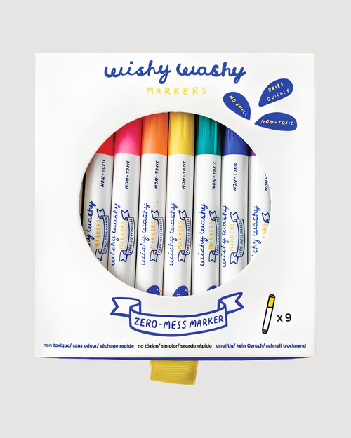 Washable Dry Erase and Window Markers 9 pcs