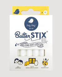 ButterStix 12pk Creamy White Chalk