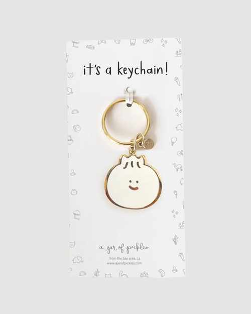 Bao Dumpling Enamel Keychain