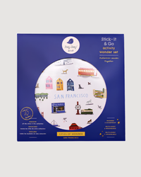 San Francisco Waterproof Stickers Activity Set Reusable Map Guide