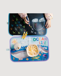 Ocean Activity Place Mat and Chalkboard Reusable Mat