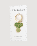 Bok Choy Vegetable Enamel Keychain