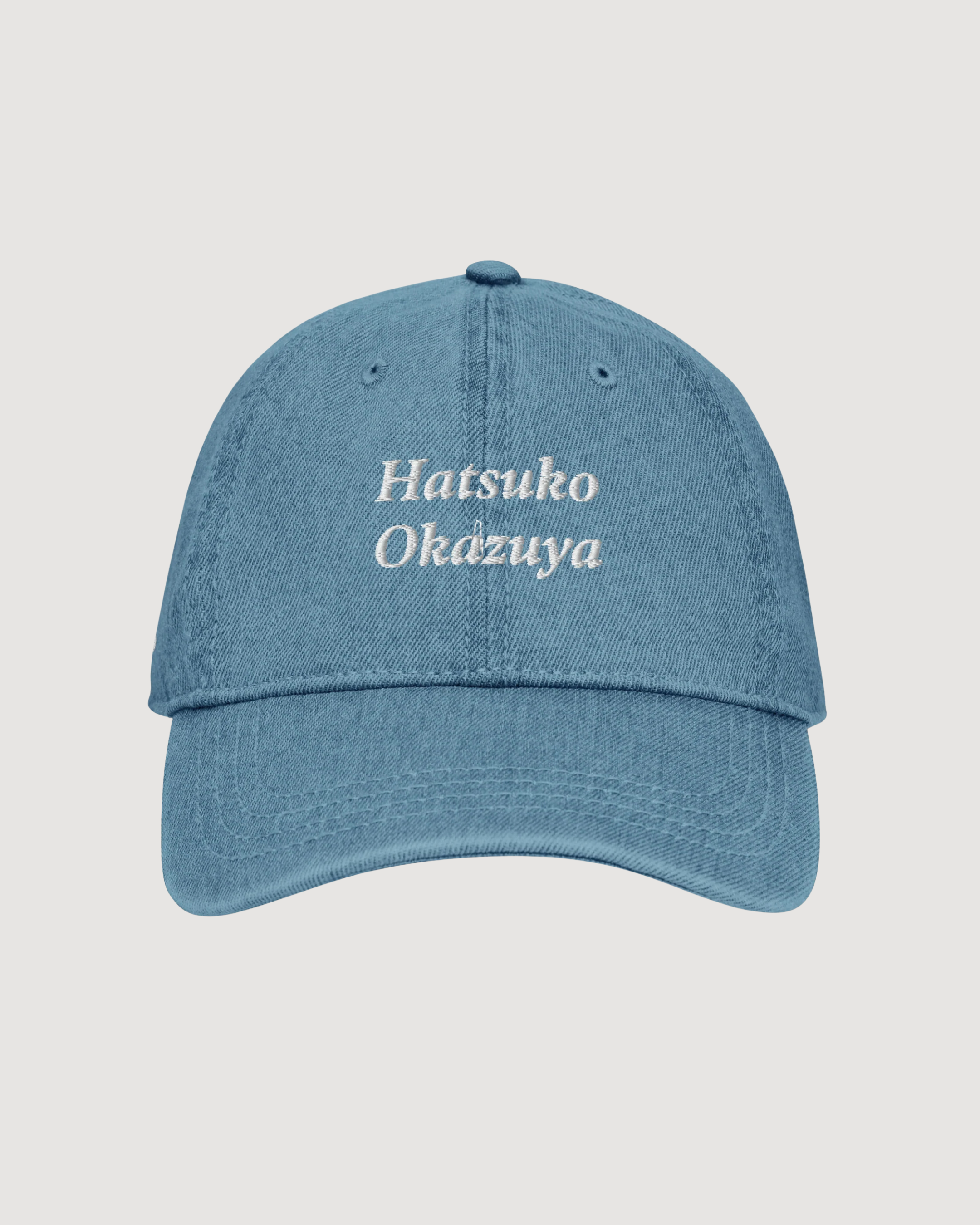 Hatsuko Okazuya Denim Hat – Embroidered
