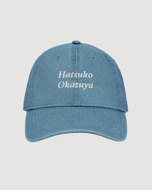 Hatsuko Okazuya Denim Hat – Embroidered