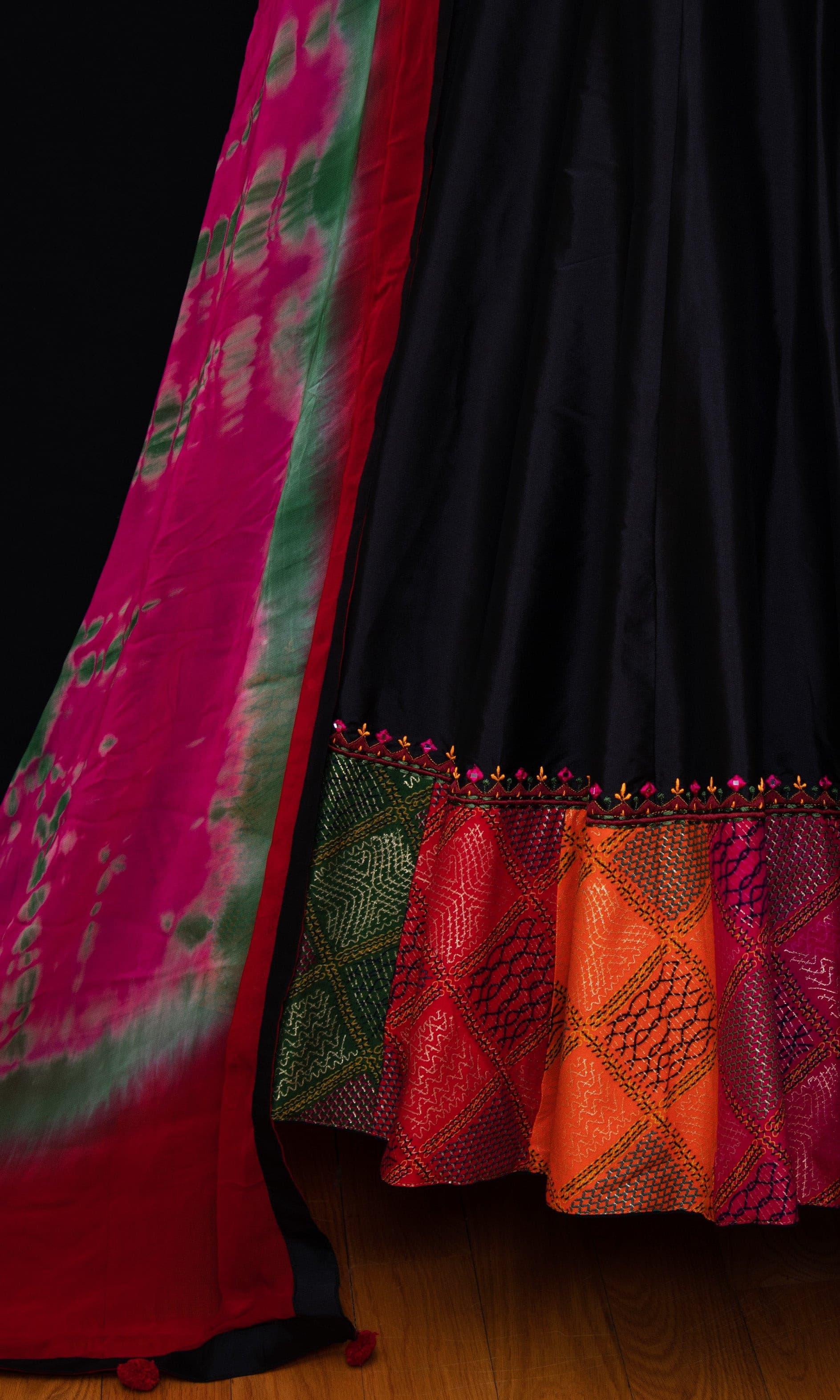 Silk Black Chaniya Choli Set