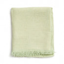 Soya Green Hand Woven Linen Scarf