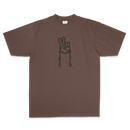 Sasquatch Peace Tee - Brown