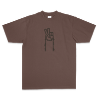 Sasquatch Peace Tee - Brown