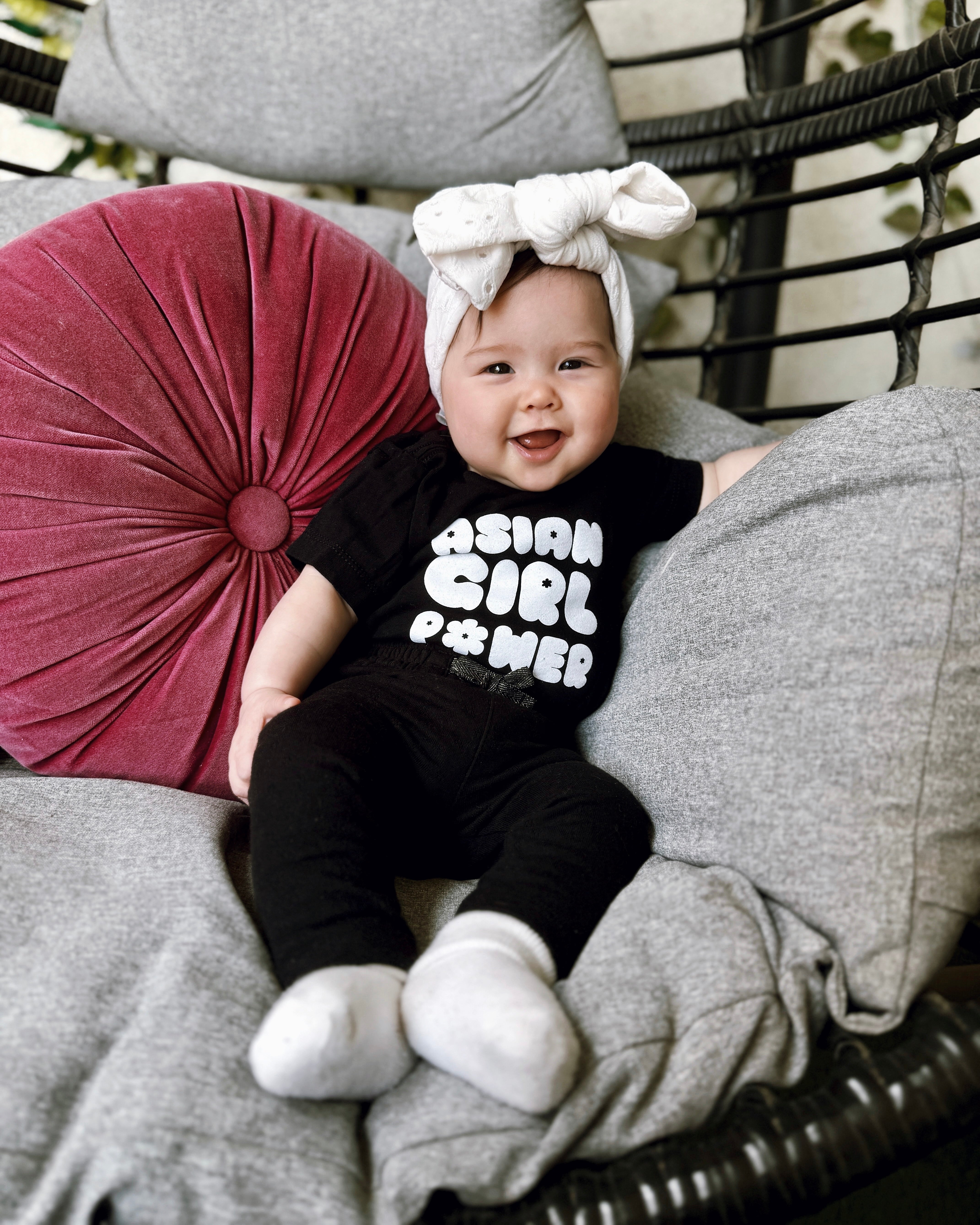 Asian Girl Power Bubble T-shirt