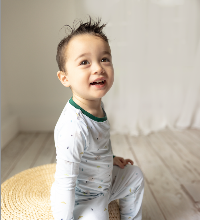 Two Piece Pajamas in Elephant