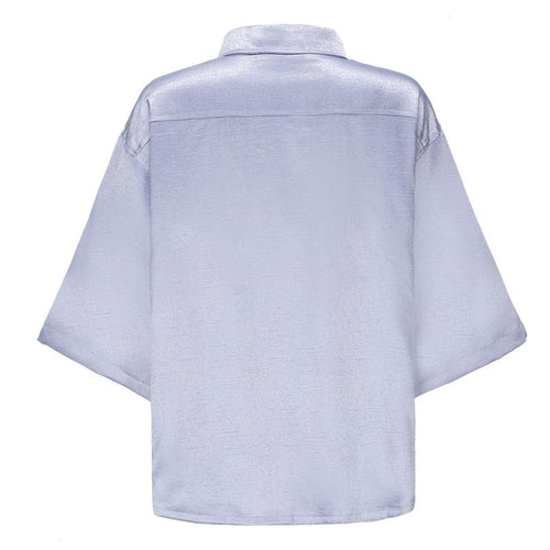 Dori Brocade Straight Collar Shirt