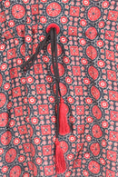 Yana Embroidered Ajrakh Kaftan Top