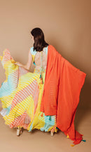 Yellow Lehenga Choli with Heavy Embroidery blouse and dupatta