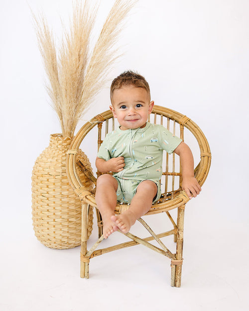 Short Zip Romper