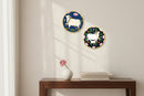 Set of 2 - Round Shape MDF Wall Hanging Decor